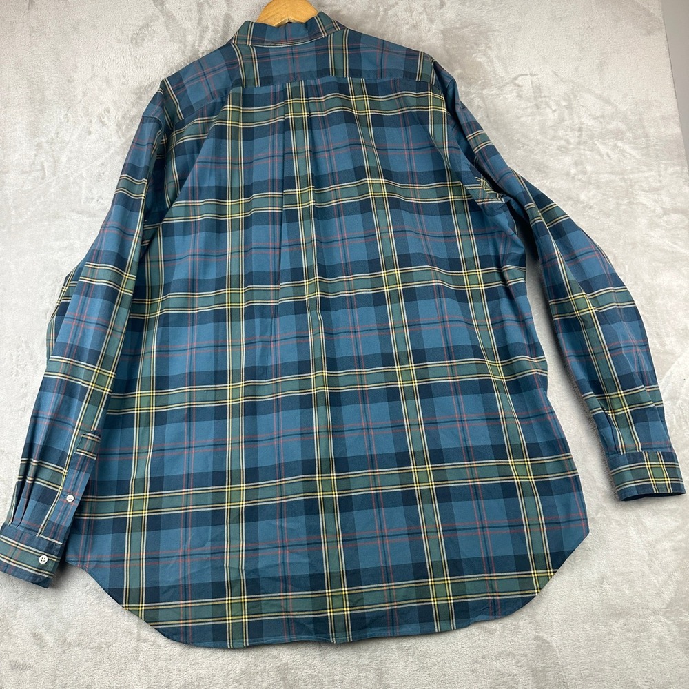 Ralph Lauren Classic Fit Plaid Button Down Shirt 2XLT Tall Red Pony Logo - Picture 5 of 9